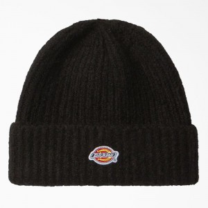 Black Dickies Brewton Women's Beanie | 598-RNPLEQ