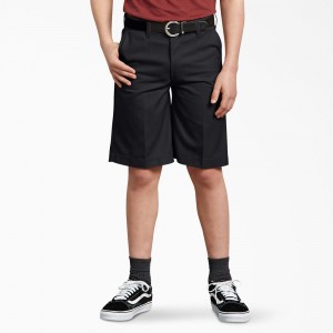 Black Dickies Classic Fit Kids' Shorts | 124-WDKYIU