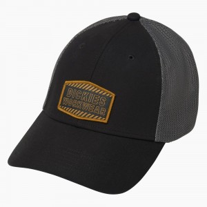 Black Dickies Cooling Workwear Men's Cap | 890-ISFJEW