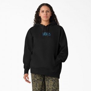 Black Dickies Creswell Women's Hoodie | 765-QRNIWO