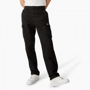 Black Dickies Double Knee Canvas Men's Cargo Pants | 269-NAEYUC