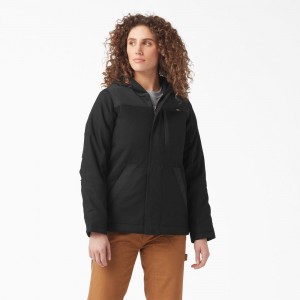 Black Dickies DuraTech Renegade Insulated Women's Jacket | 584-GWEVYT