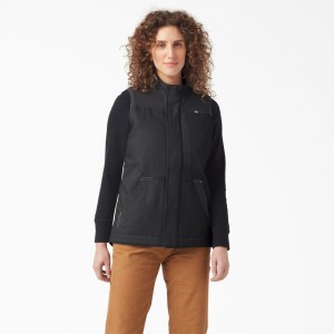 Black Dickies DuraTech Renegade Women's Vest | 375-YZAWCF