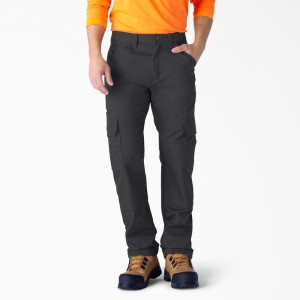 Black Dickies FLEX DuraTech Relaxed Fit Duck Men's Cargo Pants | 260-WVTLYS