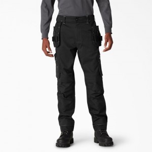 Black Dickies FLEX Performance Workwear Regular Fit Holster Men's Pants | 052-KANLUO