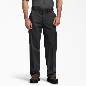 Black Dickies FLEX Relaxed Fit Men's Cargo Pants | 789-OMYSKV