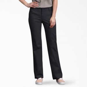 Black Dickies FLEX Relaxed Fit Women's Pants | 437-KFEUQZ