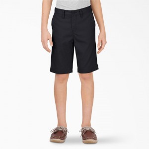 Black Dickies FLEX Slim Fit Kids' Shorts | 709-UPCZMY