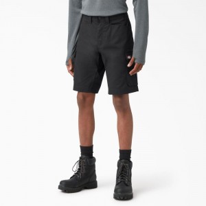 Black Dickies FLEX Temp-iQ® 365 Regular Fit Men's Shorts | 958-KYDWEZ