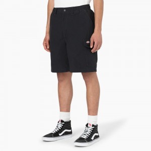 Black Dickies Jackson Regular Fit Cargo Men's Shorts | 052-MKSPDH