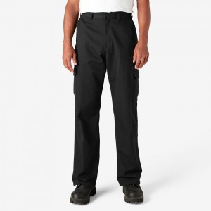 Black Dickies Loose Fit Men's Cargo Pants | 593-AUPBSZ