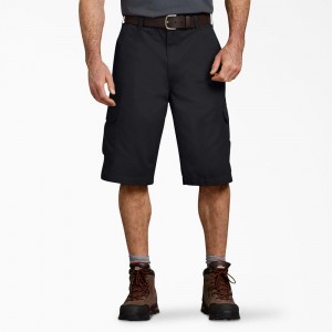 Black Dickies Loose Fit Work Men's Shorts | 358-ZVWQGL