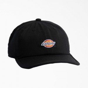 Black Dickies Low Pro Logo Dad Men's Hat | 263-UHEZQX