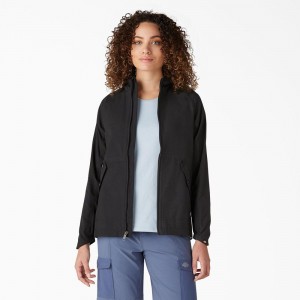 Black Dickies Performance Hooded Women's Jacket | 289-PFDSVA