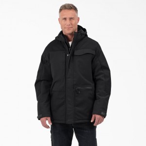 Black Dickies Performance Workwear Insulated Men's Jacket | 048-QLFVDB