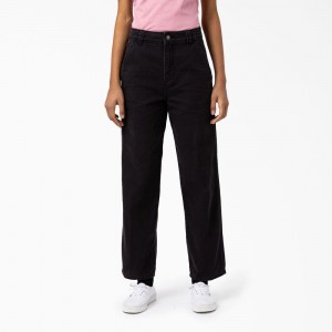 Black Dickies Regular Fit Duck Women's Pants | 894-ADJCGW