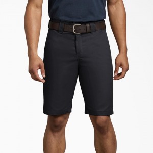 Black Dickies Regular Fit Work Men's Shorts | 568-ZAKEBU