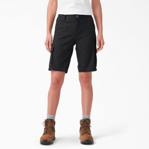 Black Dickies Ripstop Cargo Women's Shorts | 239-FHAGQX