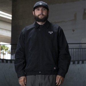 Black Dickies Ronnie Sandoval Eisenhower Men's Jacket | 531-CIWYTB