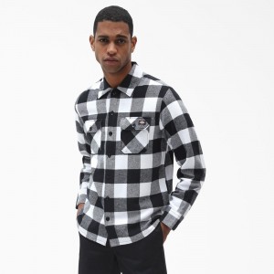 Black Dickies Sacramento Men's Shirt | 608-GOBNSU