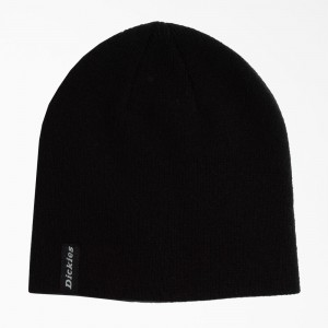 Black Dickies Skull Cap Men's Beanie | 316-DMUIHN