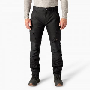 Black Dickies Temp-iQ® 365 Regular Fit Double Knee Tapered Duck Men's Pants | 713-QVIDHR