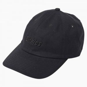 Black Dickies Twill Women's Cap | 720-LPBJFK