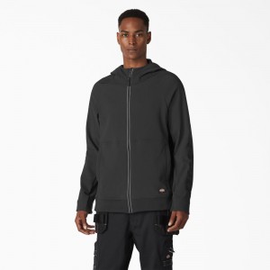 Black Dickies Ultimate ProTect Zip Men's Hoodie | 307-VDKACM