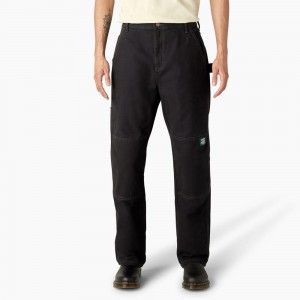 Black Dickies x Jameson Double Knee Men's Pants | 512-XYIGCM