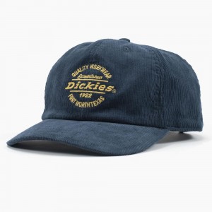 Blue Dickies Corduroy Men's Cap | 695-XEAFQH