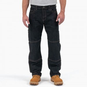 Blue Dickies FLEX DuraTech Relaxed Fit Men's Jeans | 640-PBUTRD