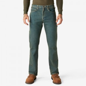 Blue Dickies FLEX Relaxed Fit Carpenter Men's Jeans | 709-RBPVQK