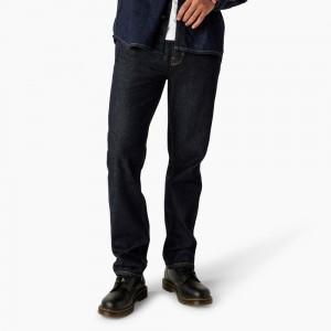 Blue Dickies Houston Relaxed Fit Men's Jeans | 450-UCPLAQ