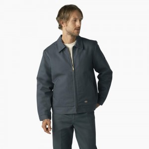 Blue Dickies Insulated Eisenhower Men's Jacket | 879-MEJXTR