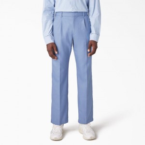 Blue Dickies Premium Collection Pleated 874® Men's Pants | 907-UCNBSP