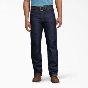 Blue Dickies Relaxed Fit Carpenter Men's Jeans | 426-MEHFJQ