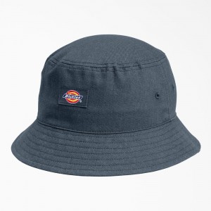 Blue Dickies Twill Bucket Men's Hat | 104-AGUDOP