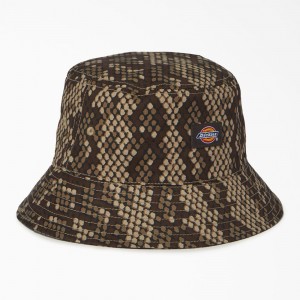 Brown Dickies Camden Bucket Women's Hat | 381-GVJNQK