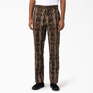 Brown Dickies Camden Straight Fit Men's Pants | 302-FDSRHT