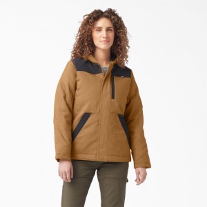 Brown Dickies DuraTech Renegade Insulated Women's Jacket | 879-ACBDTL