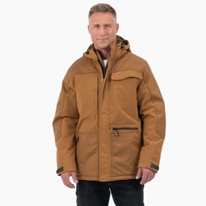 Brown Dickies Performance Workwear Insulated Men's Jacket | 268-QTKUBM