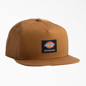 Brown Dickies Skateboarding Mid Pro Men's Cap | 105-IFHOPQ