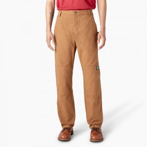 Brown Dickies x Jameson Double Knee Men's Pants | 947-LNJQBD