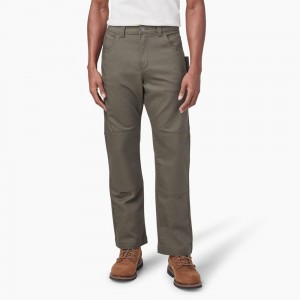 Green Dickies FLEX DuraTech Relaxed Fit Duck Men's Pants | 492-DTUEXZ