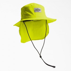 Green Dickies Full Brim Ripstop Boonie with Neck Shade Men's Hat | 086-LVMFAT