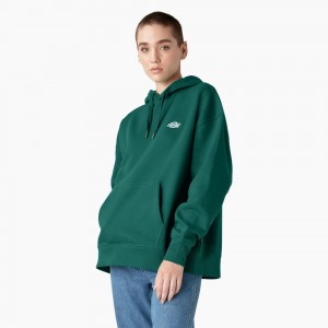 Green Dickies Summerdale Women's Hoodie | 690-SBQLWV