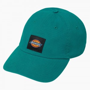 Green Dickies Washed Canvas Women's Cap | 803-CQUXSR