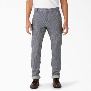 Grey Dickies 1922 Regular Fit Double Knee Men's Pants | 179-TJNIVF