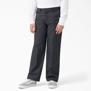 Grey Dickies Classic Fit Kids' Pants | 617-ESNVJF