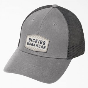 Grey Dickies Cooling Workwear Men's Cap | 518-IZVNLE